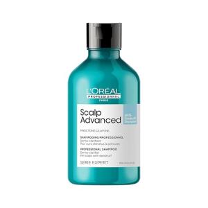 L'Oréal Professionnel Paris Scalp Advanced Anti-Dandruff Dermo-Clarifier Shampoo 300 Ml+L'Oréal Professionnel Liss Unlimited Hair Mask With Pro-Keratin For Rebellious Frizzy Hair, Serie Expert, 250Gm