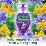 Palmolive Aroma Absolute Relax Body Wash, Gel Based Shower Gel with 100% Natural Ylang Ylang Essential Oil & Iris Extracts - pH Balanced, No Parabens, No Silicones, 750ml Pump