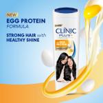 Clinic Plus Strength & Shine Shampoo with Egg Protein for Strength, Shine and Smoothness, 355 ml