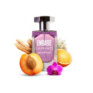 Engage L'amante Sunkissed Perfume for Women, 100ml, Long Lasting Smell Eau De Parfum, Skin Friendly, Gifts for Women Perfume EDP