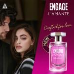 Engage L'amante Sunkissed Perfume for Women, 100ml, Long Lasting Smell Eau De Parfum, Skin Friendly, Gifts for Women Perfume EDP