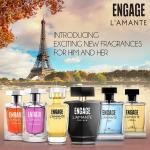 Engage L'amante Sunkissed Perfume for Women, 100ml, Long Lasting Smell Eau De Parfum, Skin Friendly, Gifts for Women Perfume EDP