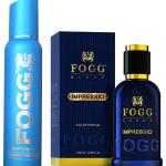 Fogg Impressio Scent, Eau De Parfum, Men’s Perfume, Long-lasting Fresh & Soothing Fragrance, 100ml & Fogg Fragrance Body Spray For Men Imperial, 150ml