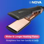 Nova NHS 901 Temperature Control Hair Straightner for Women (Black)