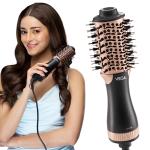 VEGA Litstyle L3 Volumizer Hair Blow Dryer Brush With 3 Heat/2 Speed Settings, 360° Airflow Vent, 3 in 1 Compact Hot Air Brush For Women, Tourmaline Ceramic Coated Barrel, 500 Watts, (VHSD-03)