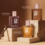 Wild Stone CODE Luxury OUD Eau De Parfum Gift Set For Men | 3x50ml - Regal, Imperial & Glory | Premium EDP Perfumes | Long-Lasting Fragrances | Royal & Elegant Oud Fragrance Scent